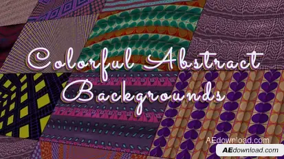 Colorful Abstract Forms Backgrounds Elements template preview