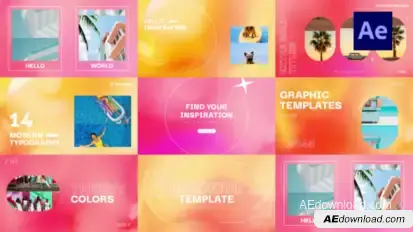 Colorful Animation Typography Product Promo template preview