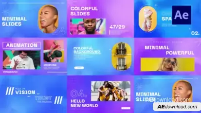 Colorful Animation Typography Product Promo template preview