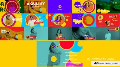 Colorful Broadcast Pack broadcast-packages template preview