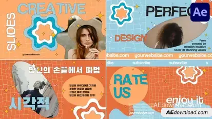 Colorful Creative Slides | After Effects Openers template preview