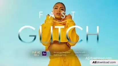 Colorful Glitch Opener Openers template preview