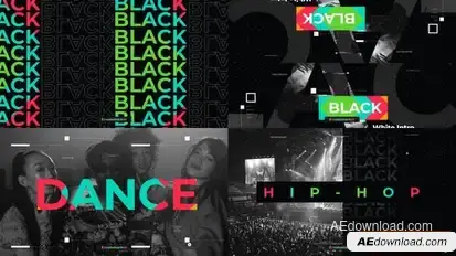 Colorful Hip-Hop Intro Openers template preview