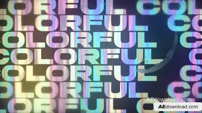 Colorful Holo Typography Openers template preview