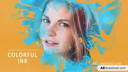 Colorful Ink Video Displays template preview