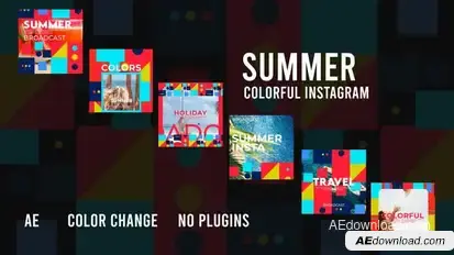 Colorful Instagram Post 2 Product Promo template preview