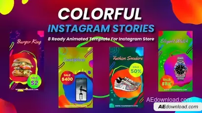 Colorful Instagram Stories Product Promo template preview