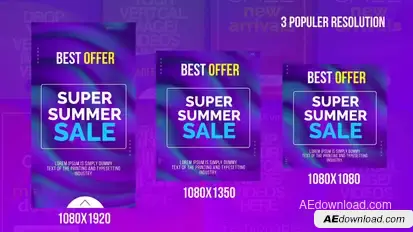Colorful Intragram Stories Openers template preview
