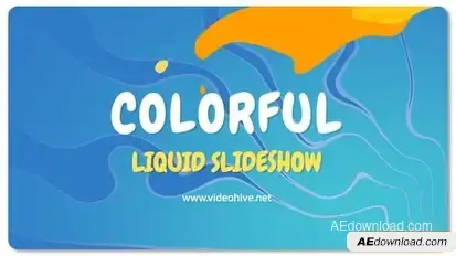 Colorful Liquid Slideshow Openers template preview