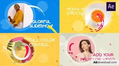Colorful Liquid Slideshow | After Effects Openers template preview