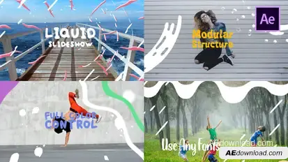Colorful Liquid Slideshow | After Effects Openers template preview