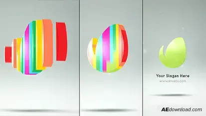 Colorful Logo Reveal Logo Stings template preview