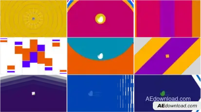 Colorful Logo Transition Pack Logo Stings template preview