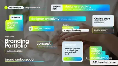Colorful Lower Third Titles template preview