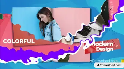 Colorful Magazine Presentation Product Promo template preview