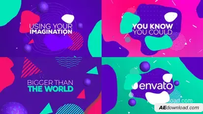 Colorful Movies Titles | Trailer Titles template preview