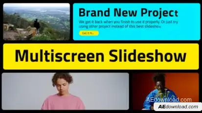 Colorful Multiscreen Slideshow Openers template preview