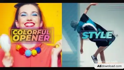 Colorful opener Openers template preview