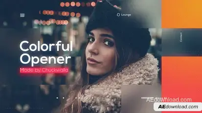 Colorful Opener Video Displays template preview
