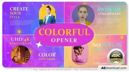 Colorful Opener Openers template preview