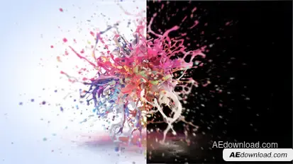 Colorful Paint Logo Reveal Video Displays template preview
