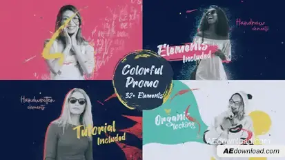 Colorful Paint Promo Openers template preview
