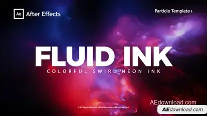 Colorful Particle Typography Elements template preview