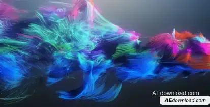 Colorful Particles Logo Reveal Logo Stings template preview