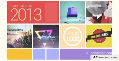 Colorful Presentation Video Displays template preview