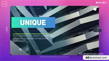 Colorful Promo Video Displays template preview
