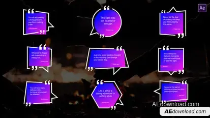 Colorful Quotes Titles After Effects Titles template preview