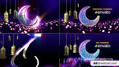 Colorful Ramadan & Eid Opener Openers template preview
