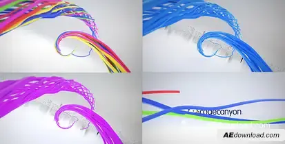 Colorful Ribbon Logo Reveal Logo Stings template preview