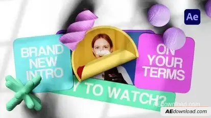 Colorful Rolling Intro Openers template preview