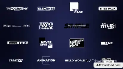 Colorful Shadow Titles Titles template preview