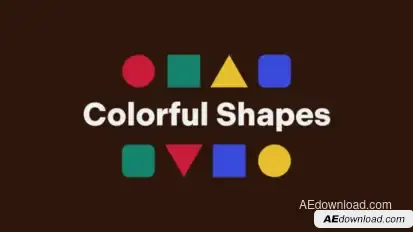 Colorful Shapes Titles template preview