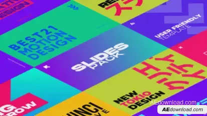 Colorful Slides | After Effects Titles template preview