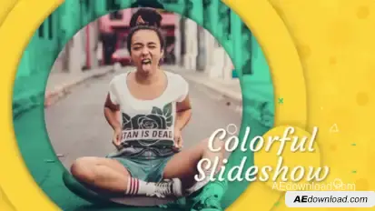 Colorful Slideshow Openers template preview