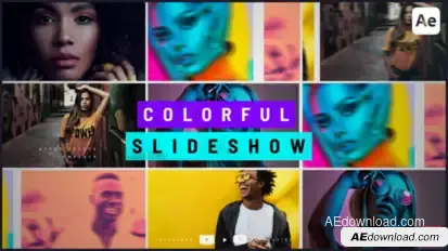Colorful Slideshow Openers template preview