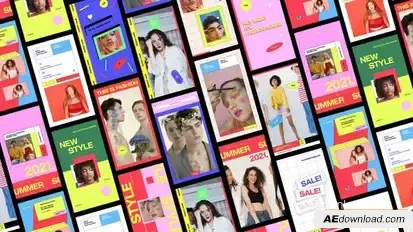 Colorful Stories Pack Openers template preview