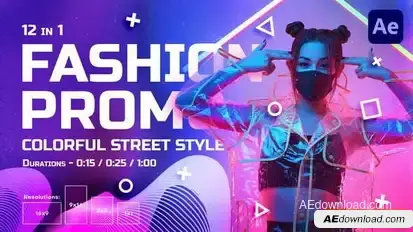 Colorful Street Style Fashion Promo Openers template preview