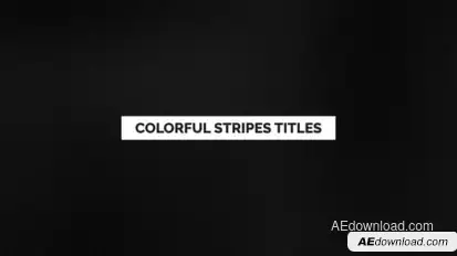 Colorful Stripes Titles Titles template preview