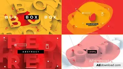 Colorful Text Intro Openers template preview