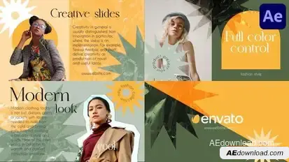 Colorful Texture Slides for After Effects Openers template preview