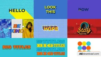 Colorful Title Opener Openers template preview