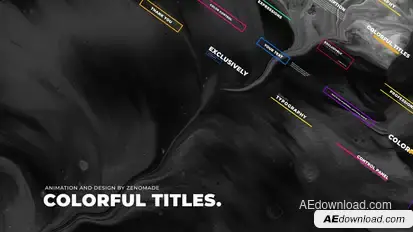 Colorful Titles Titles template preview
