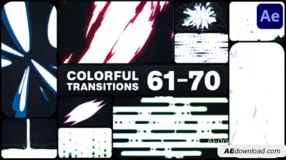Colorful Transitions for After Effects Elements template preview