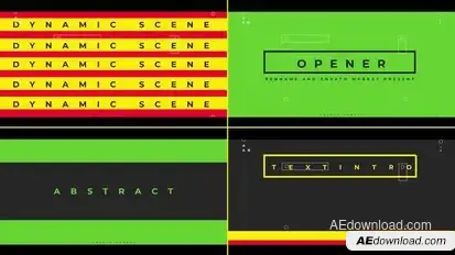 Colorful Typo Intro V 0.3 Openers template preview
