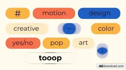 Videohive Colorful Typography 45132317 Titles template preview