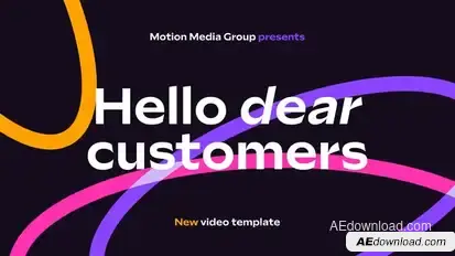 Colorful Typography Intro Openers template preview